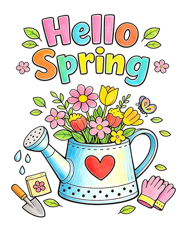 Spring Coloring Pages