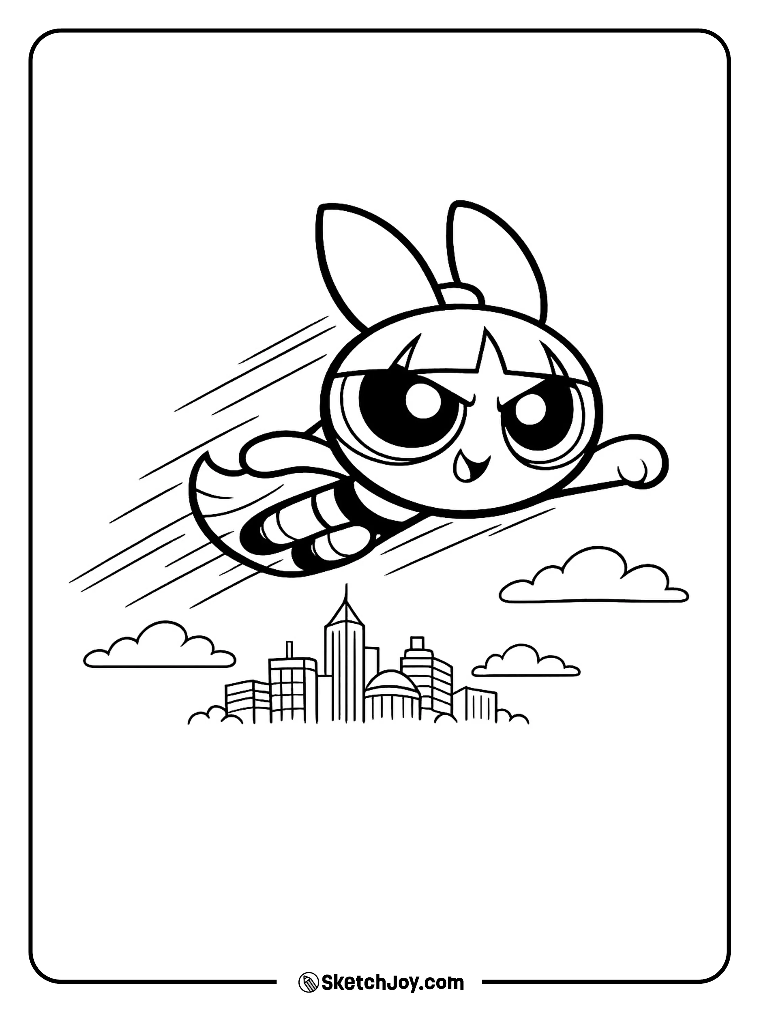 Blossom flies high above Townsville with a smart and calm look.