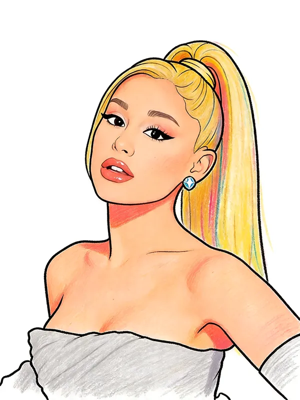 Ariana Grande Coloring Pages