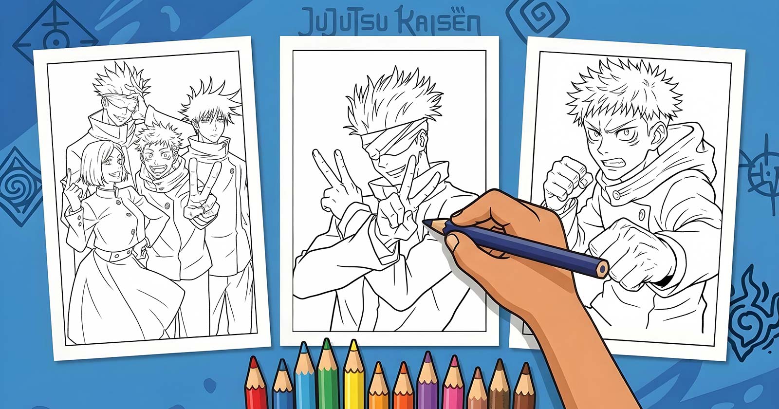 Printable Coloring Pages for Jujutsu Kaisen