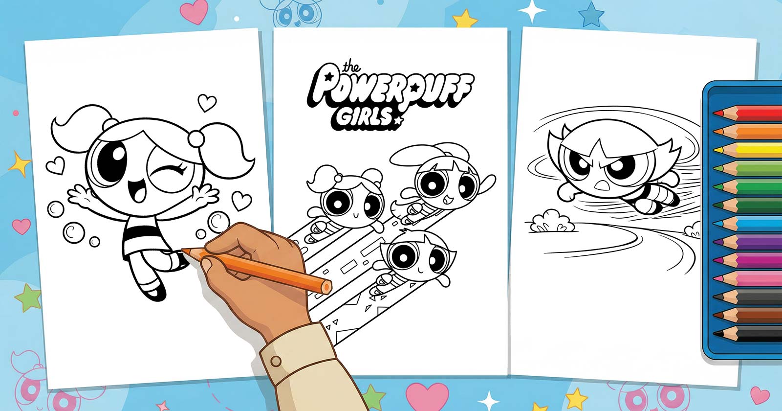 Printable Coloring Pages for Powerpuff Girls