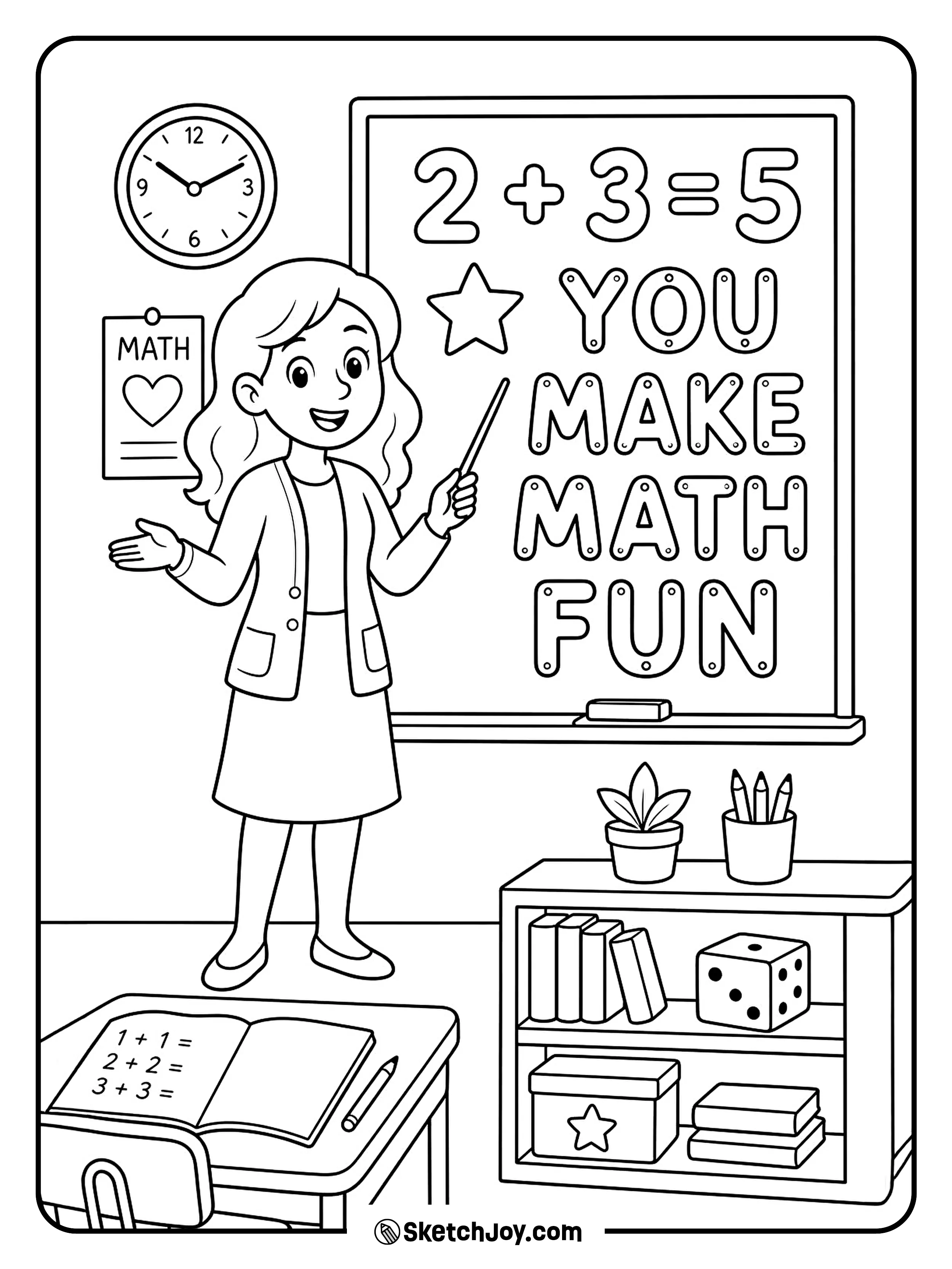 A math teacher shares a lesson with fun numbers.