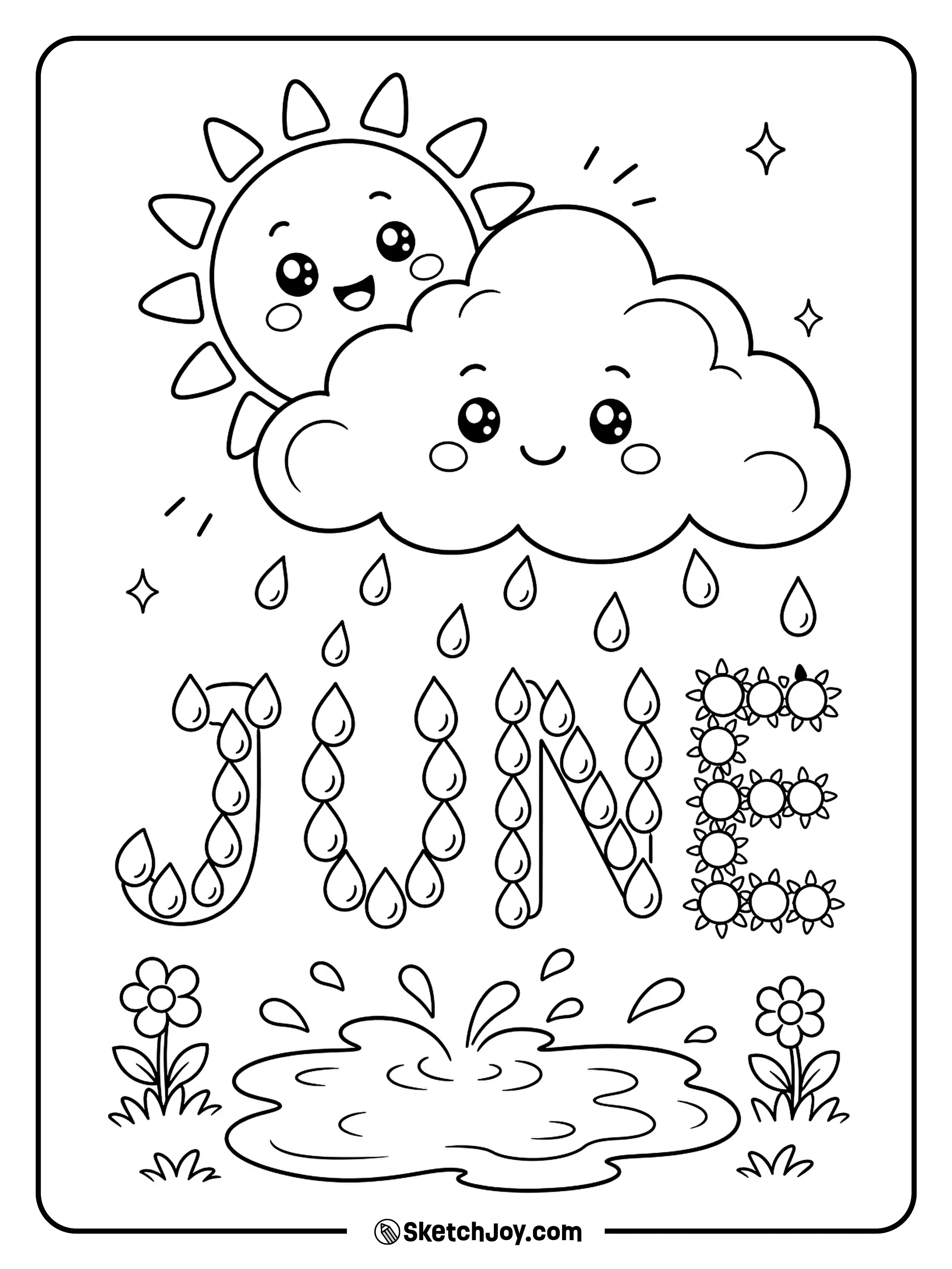 A quick summer rain meets a smiling sun.