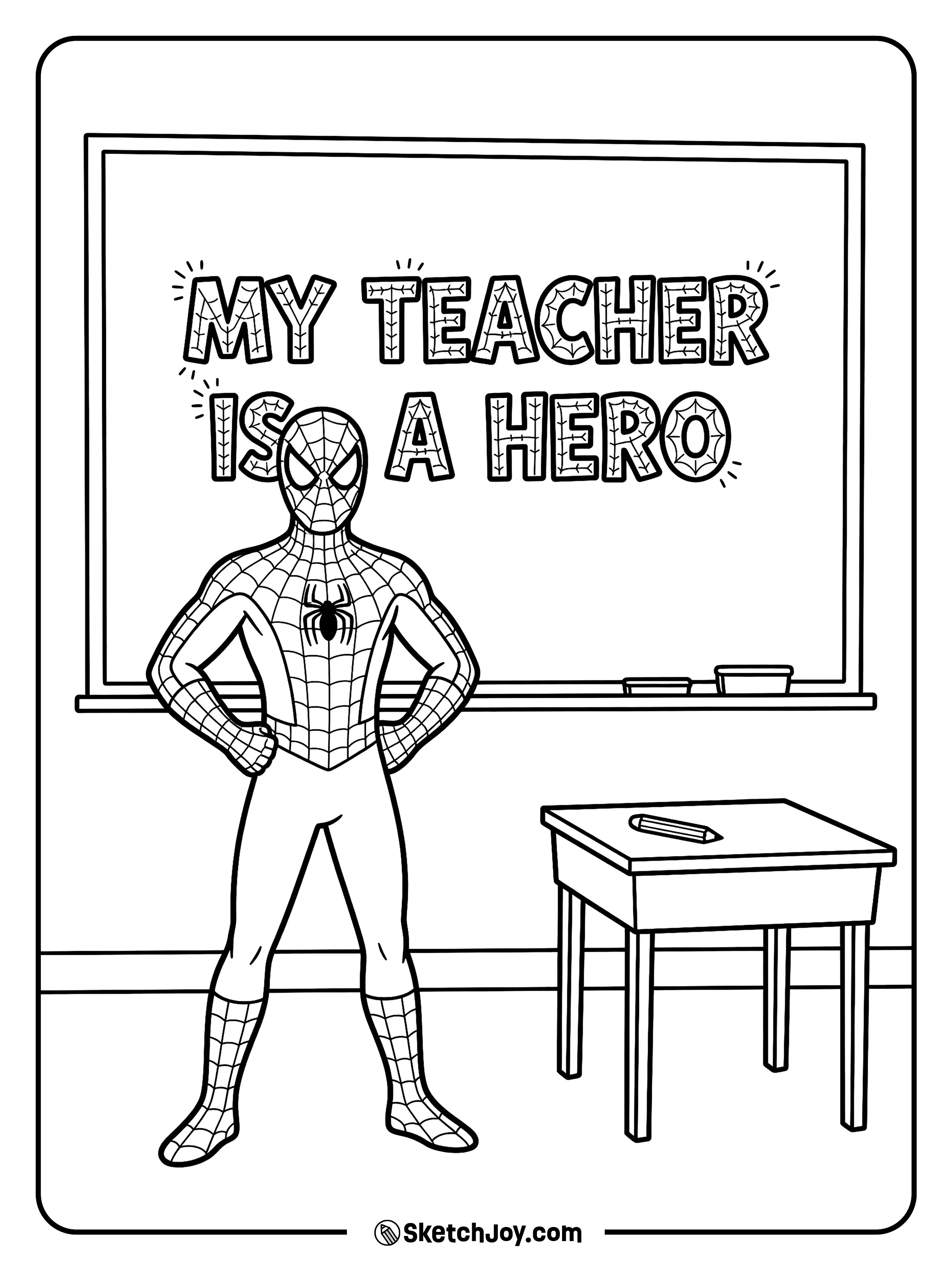 Spider-Man celebrates a teacher like a real hero.