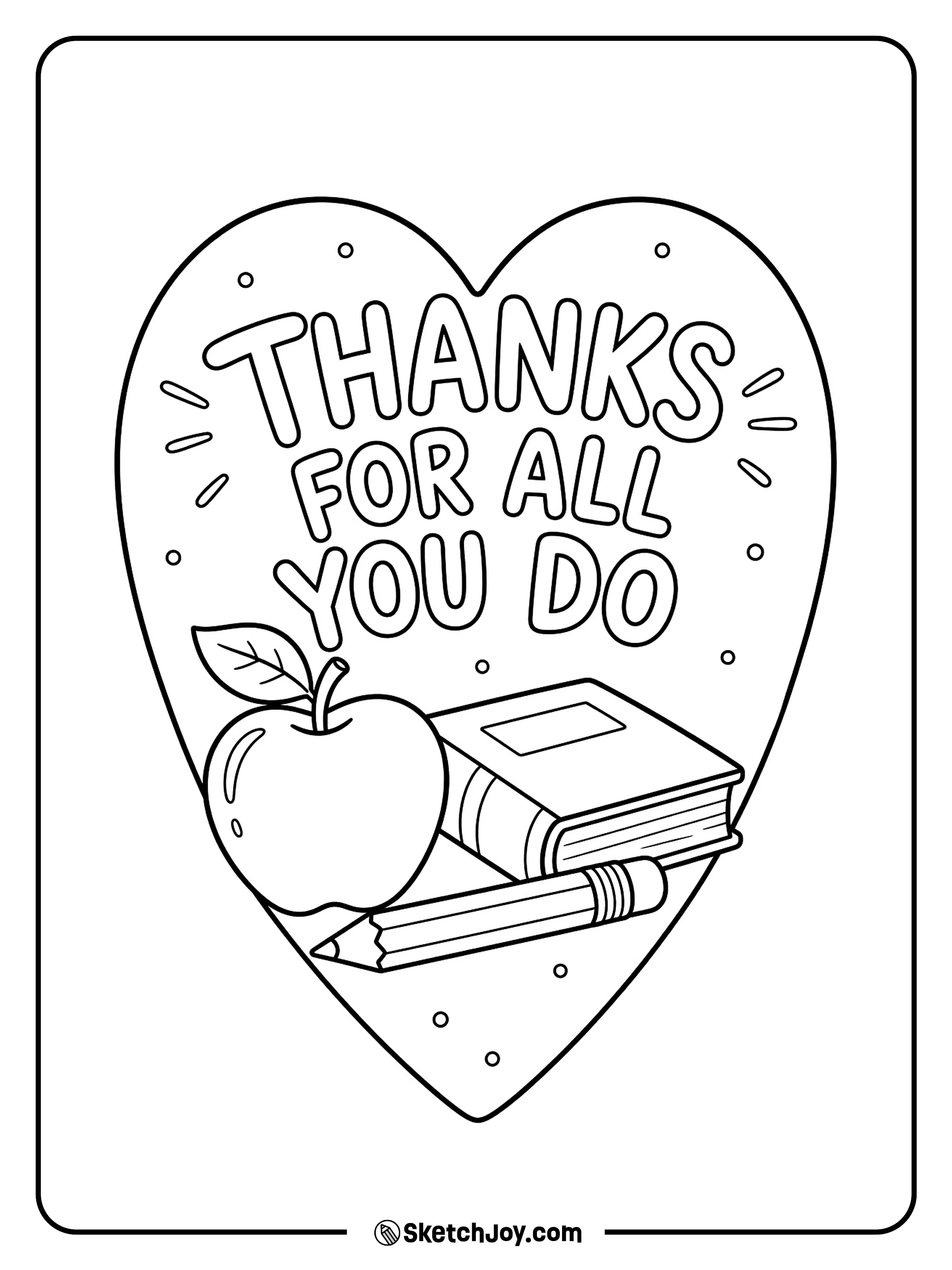 A heart card sends a kind thank-you message.