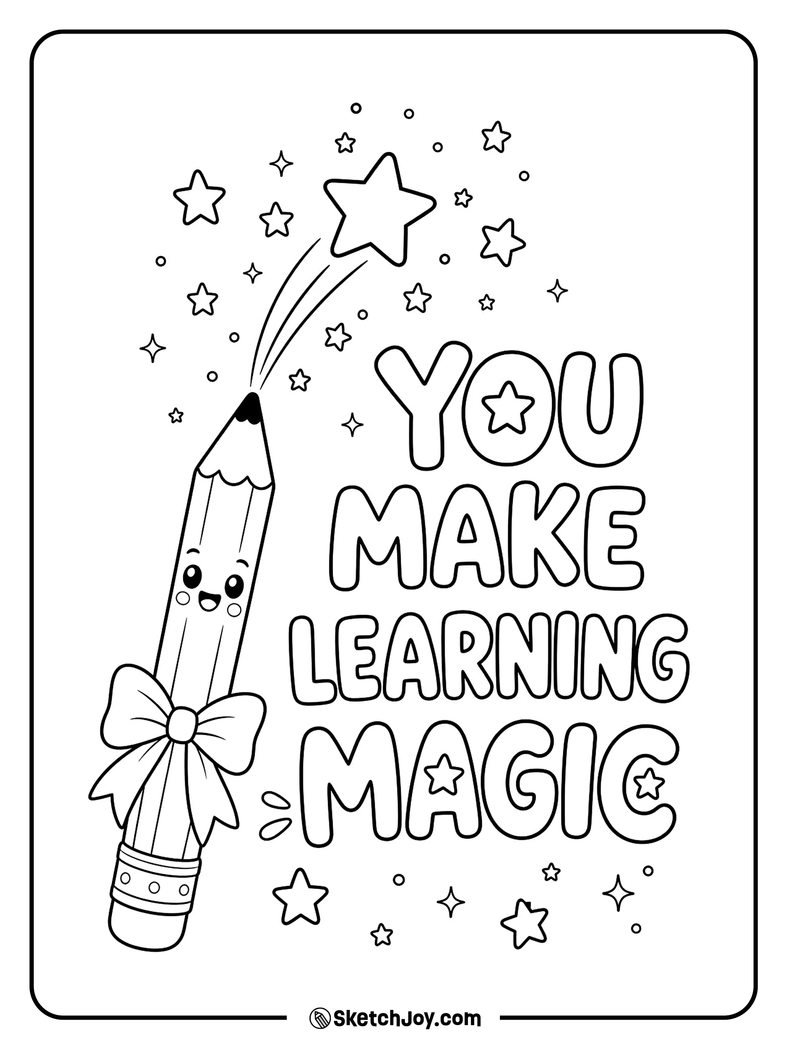A magic wand makes learning feel fun and bright.