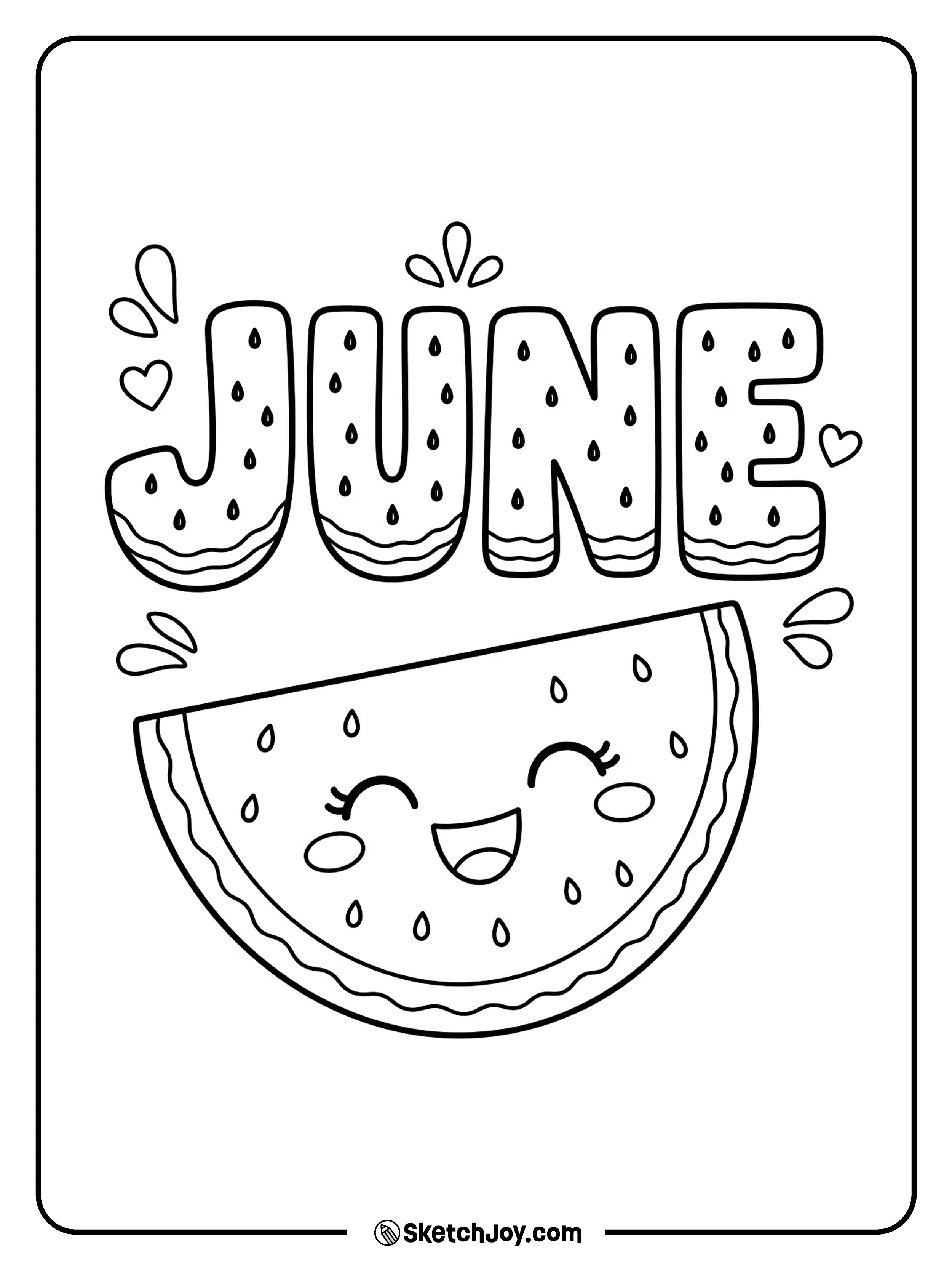 Juicy fruit letters make a fresh summer design.