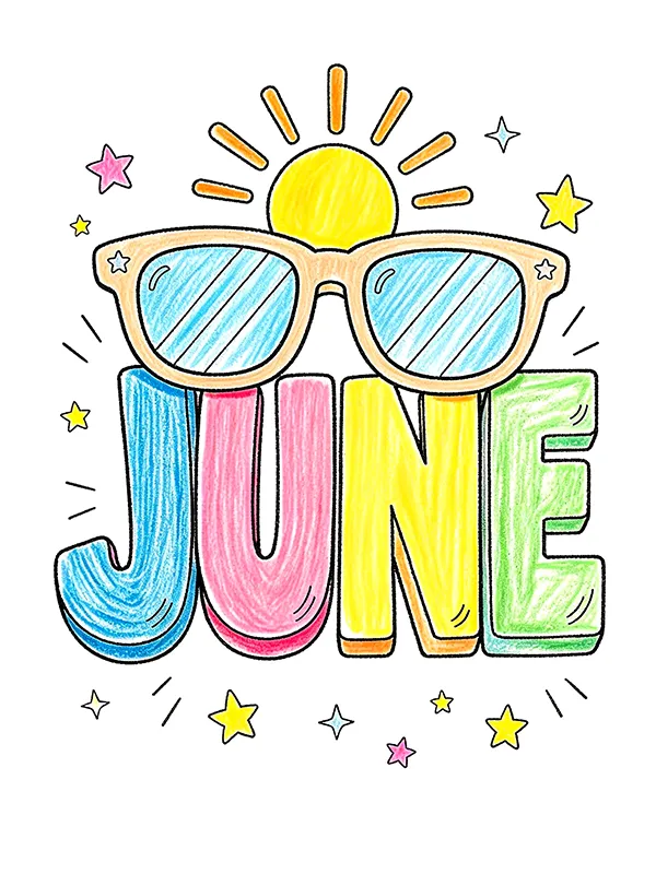 June Coloring Pages