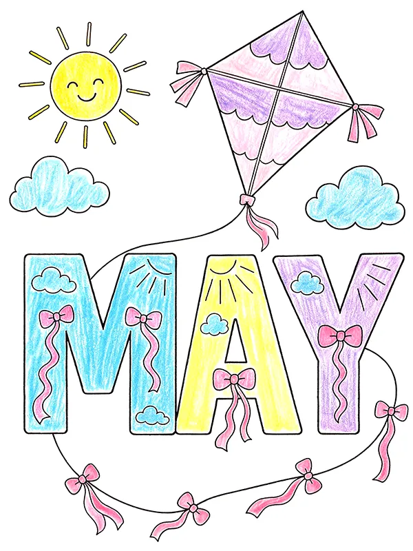 May Coloring Pages