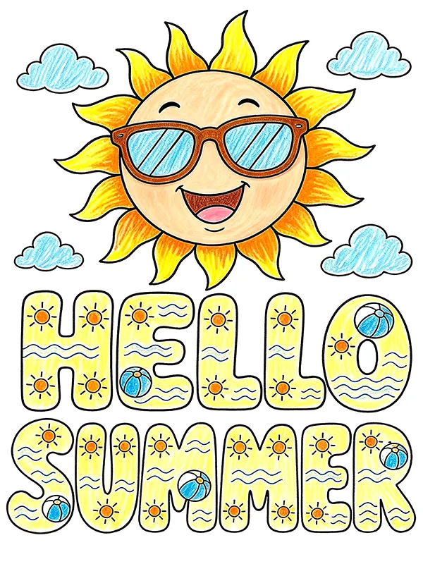 Summer Coloring Pages