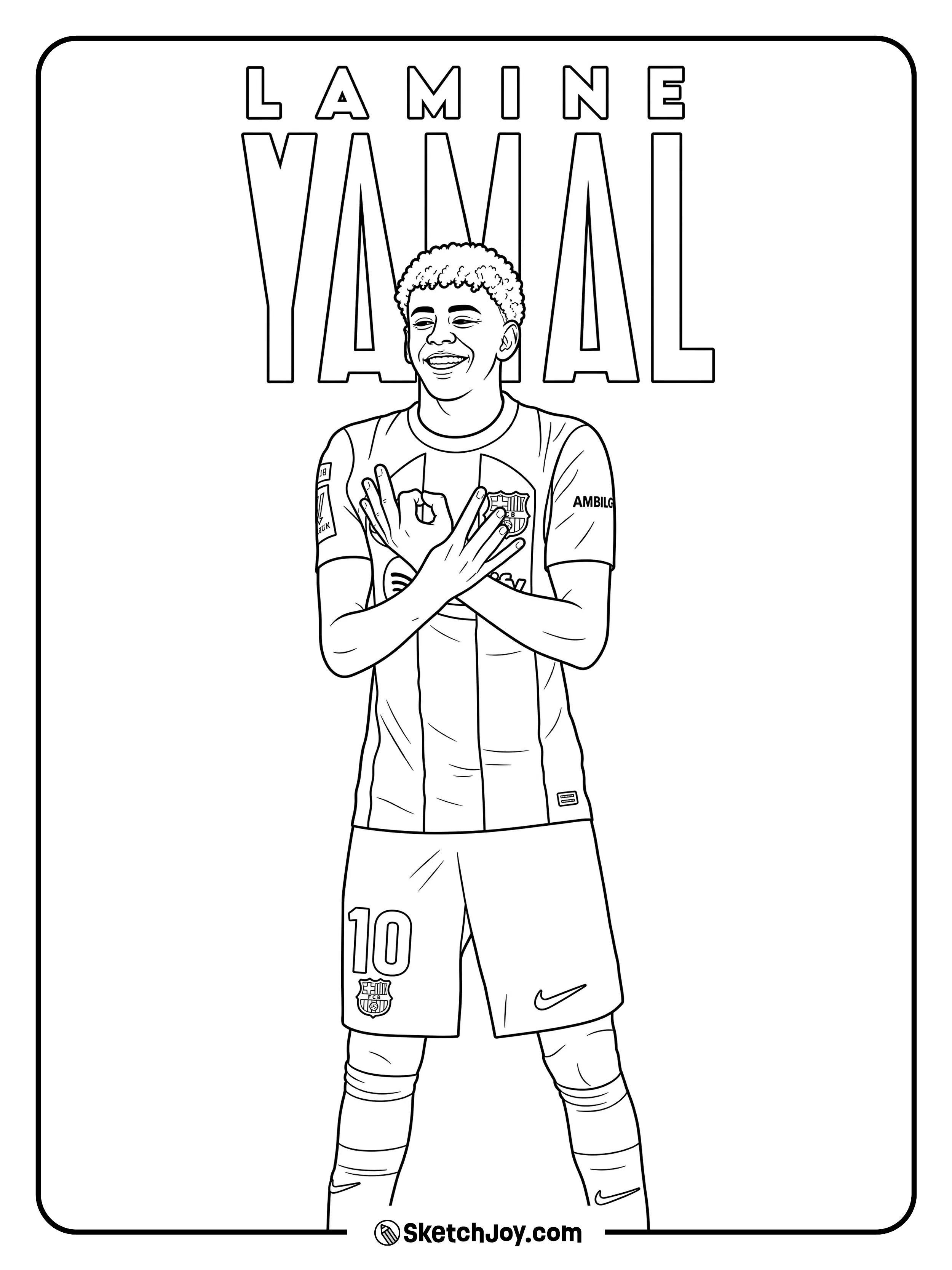 A full-body club kit pose with crossed arms and big name letters behind him.