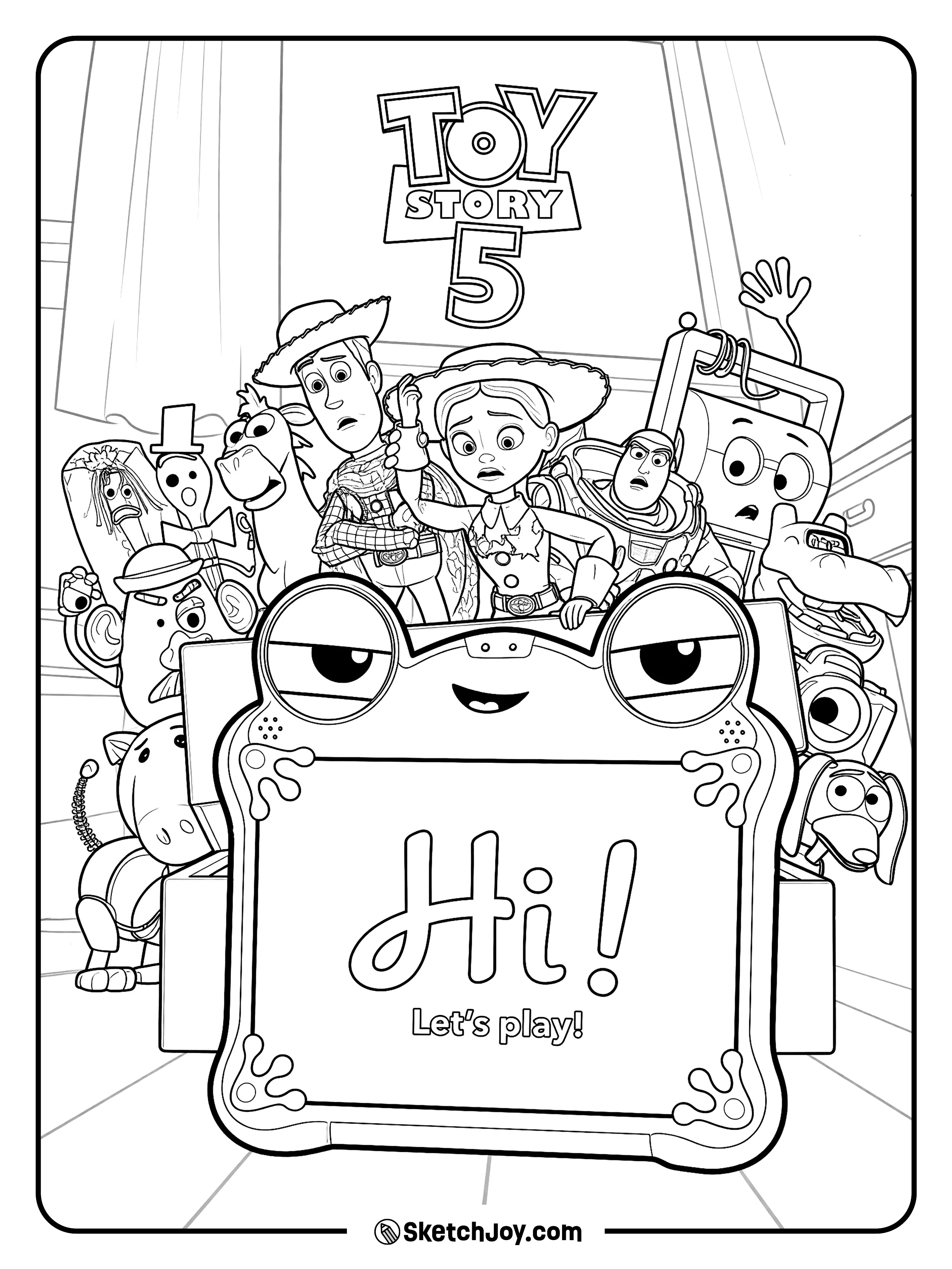 The toys look surprised as Lilypad asks them to play.