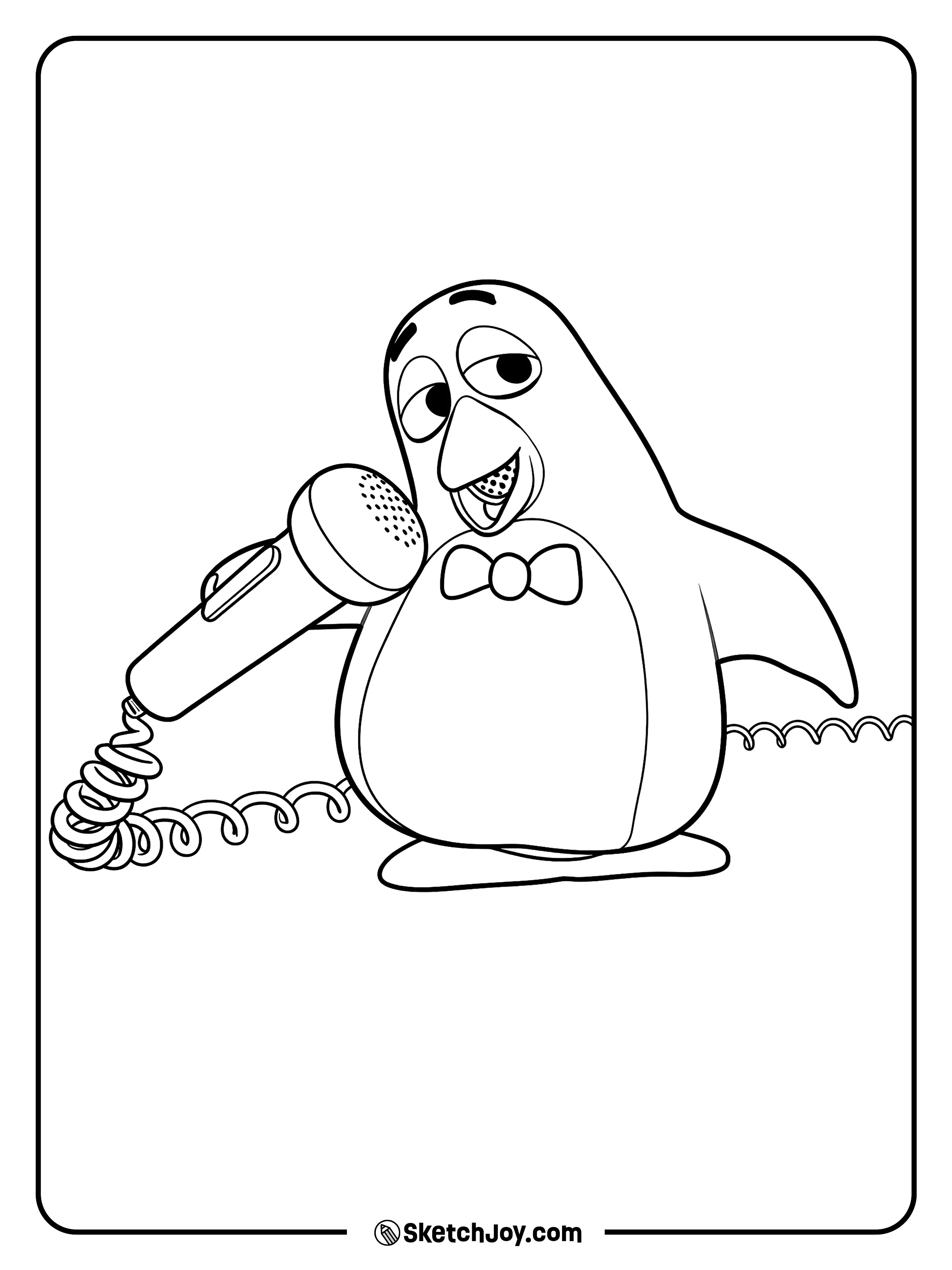 Wheezy sings into a microphone while wearing his bow tie.