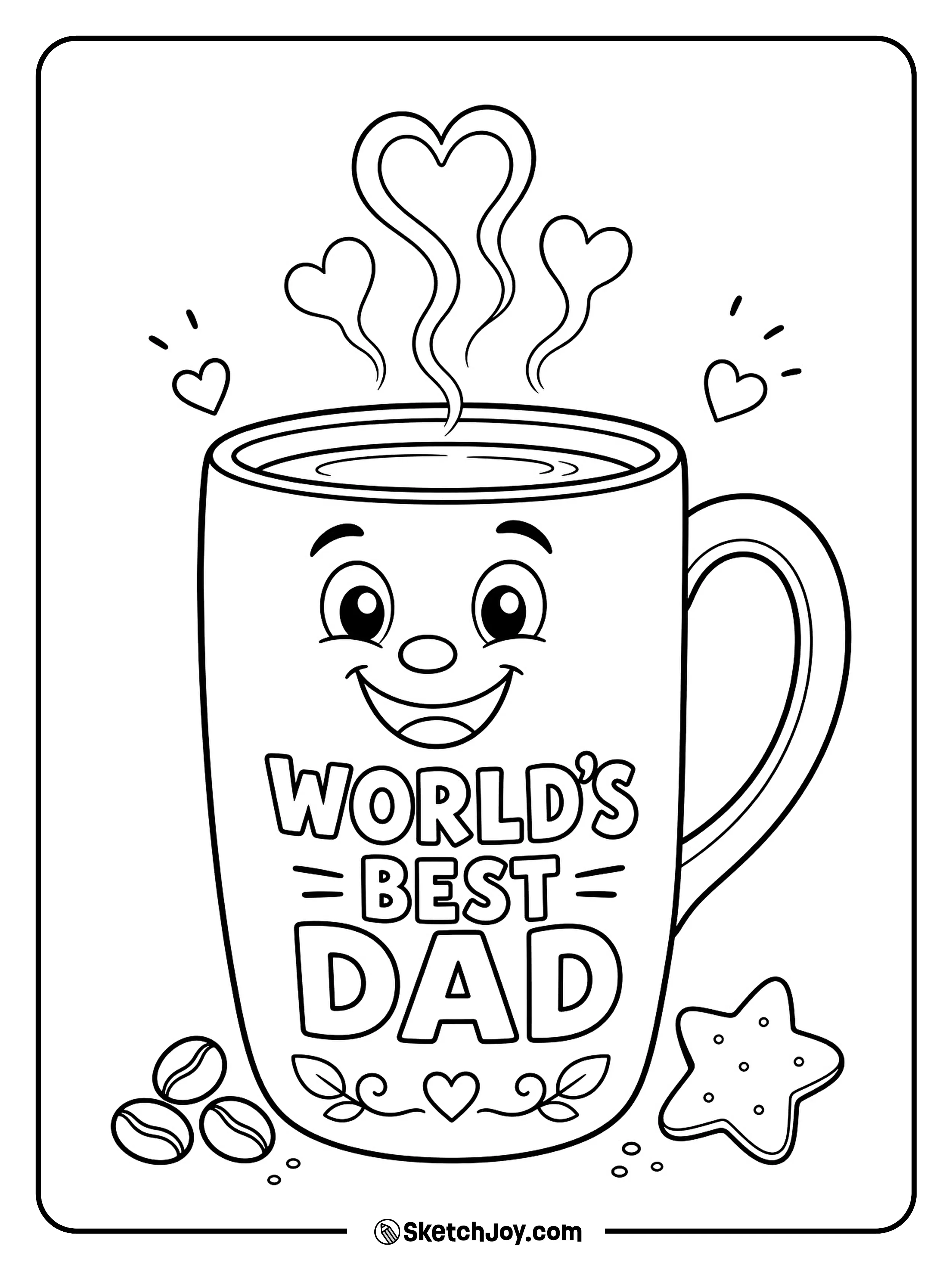 A big mug and sweet words make a simple gift design.