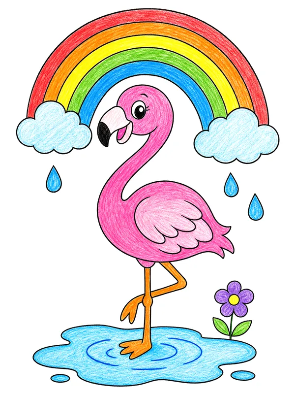 Flamingo Coloring Pages