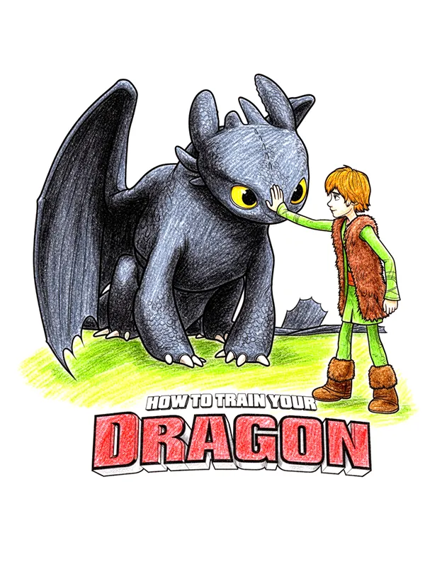 How to Train Your Dragon Coloring Pages