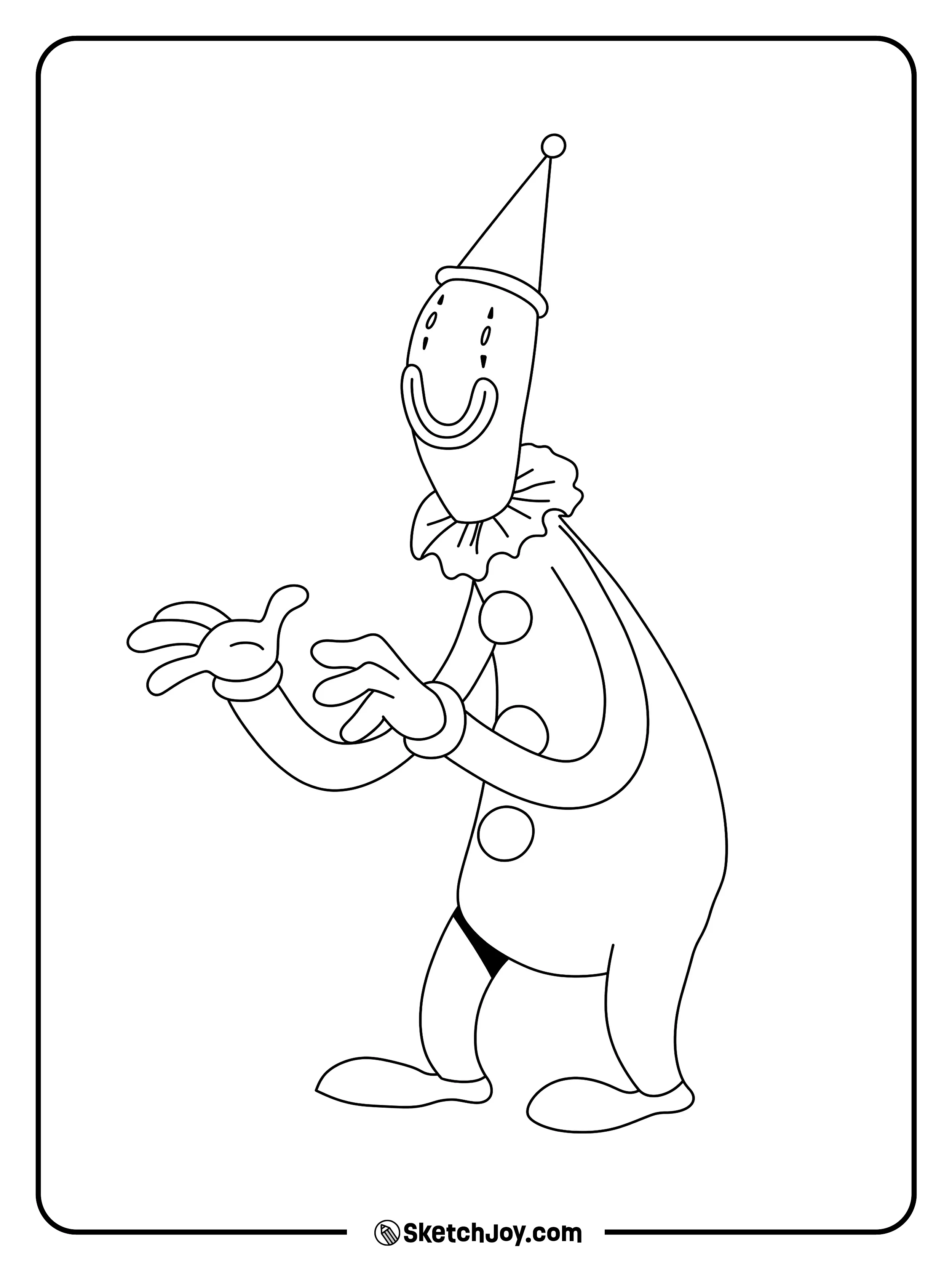 Kaufmo smiles and moves his hands in a playful pose.