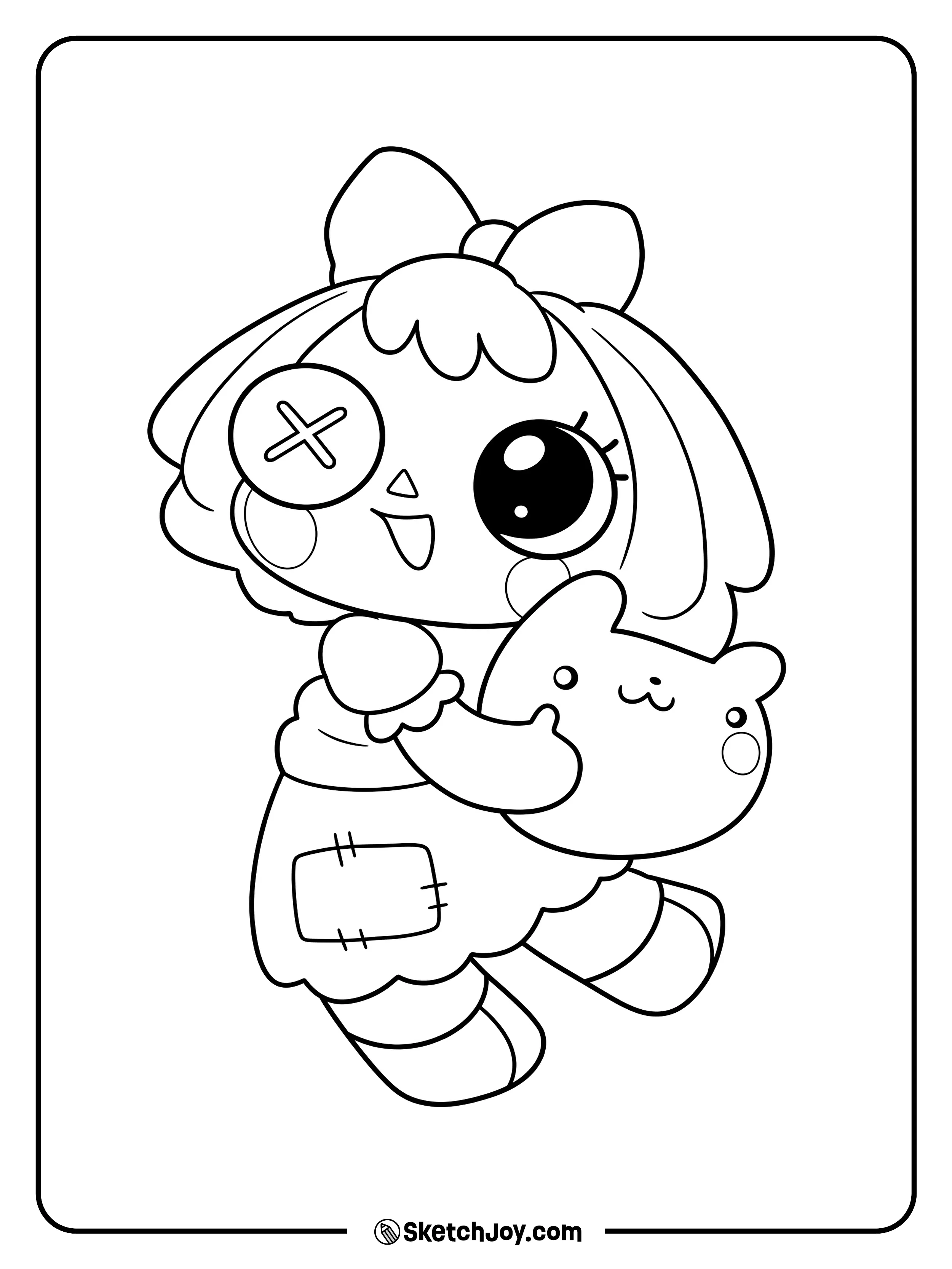 Ragatha smiles while holding a small and cuddly cat.