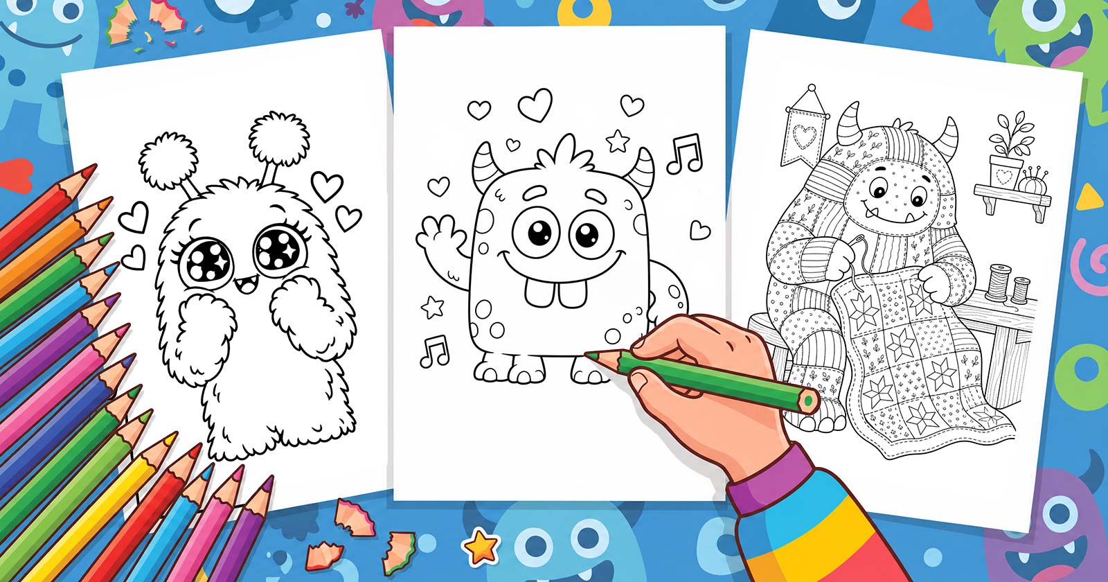 Printable Coloring Pages for Monster