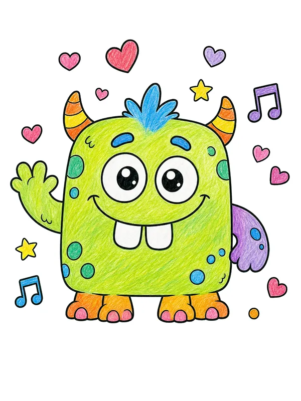 Monster Coloring Pages
