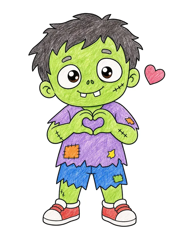 Zombie Coloring Pages