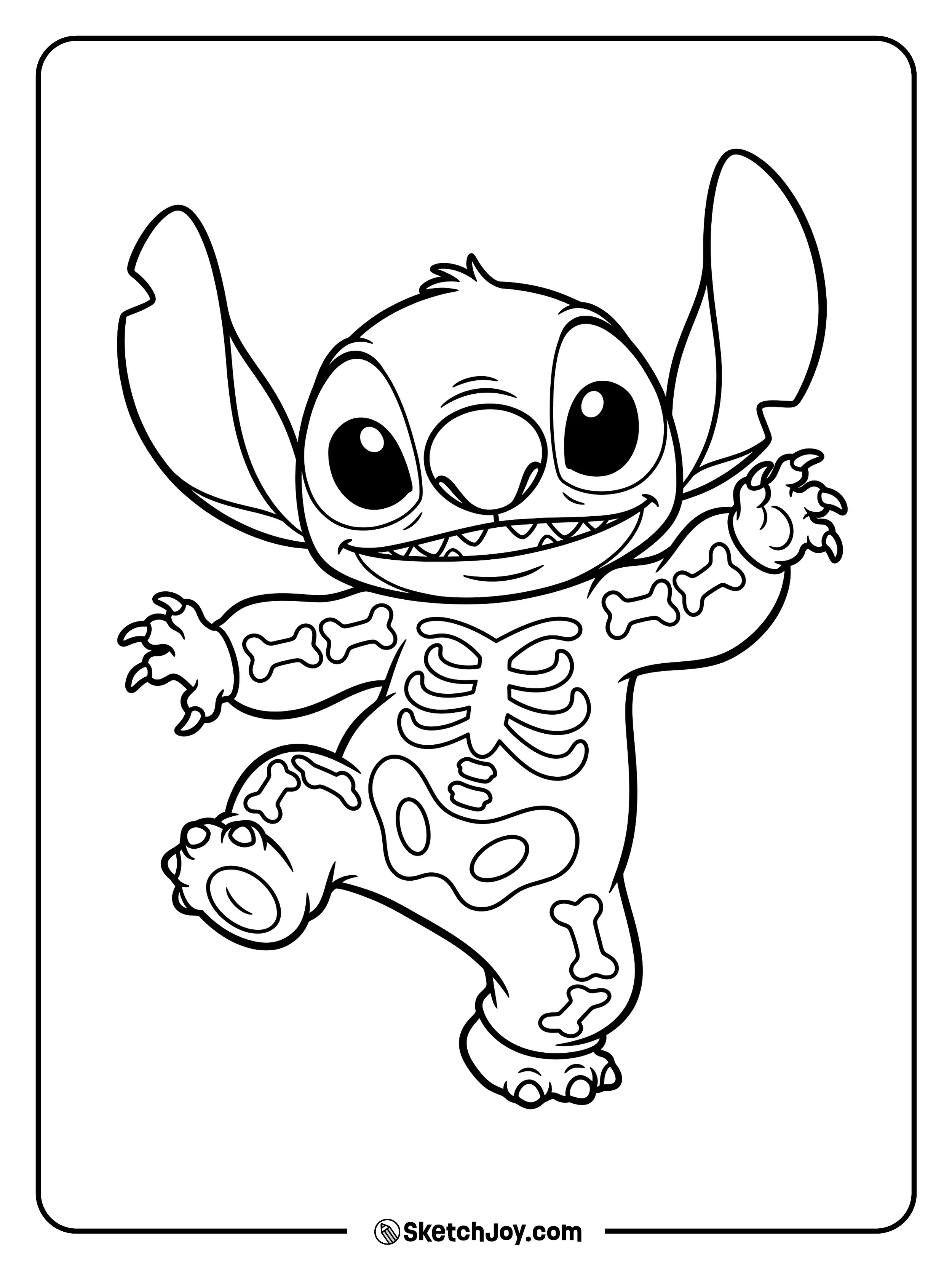 A silly dance gives a simple skeleton suit plenty of bounce.