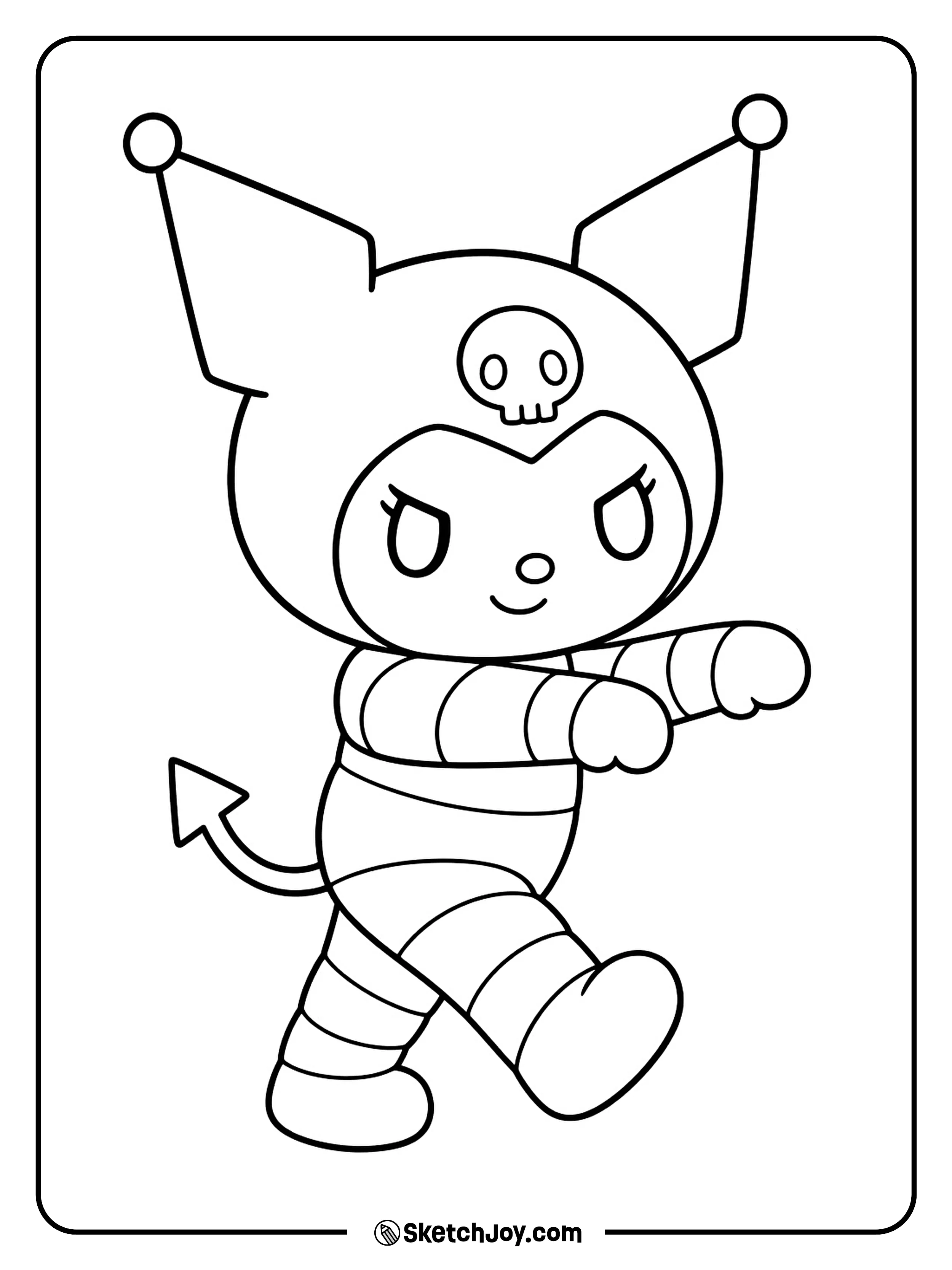 Wide bandage wraps turn a slow little march into a funny costume pose.