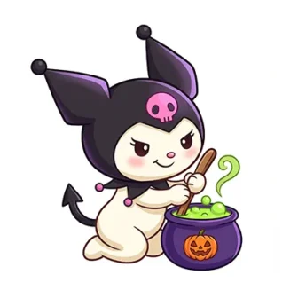 Kuromi Halloween Halloween Coloring Pages