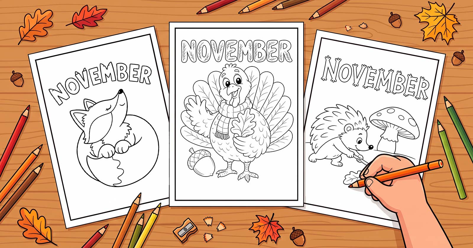 Printable Coloring Pages for November