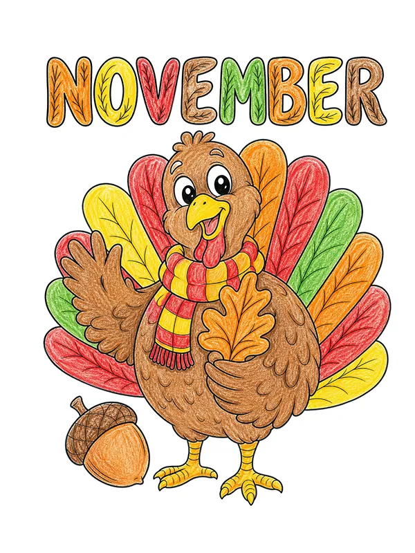 November coloring pages
