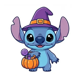 Stitch Halloween Halloween Coloring Pages